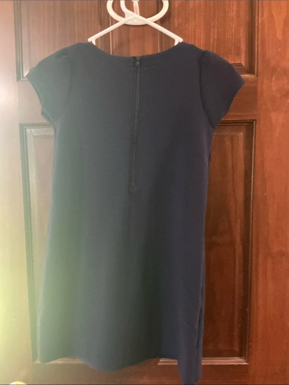 Gymboree Navy Dress with Gold Sequin Horse